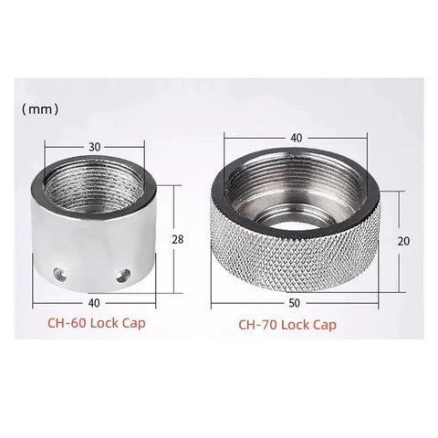 Dead Set Reliable Hydraulic Punch Press Locking Cap And Tool Nut Built Tough For CH-60 And CH-70 Machines Top Tier Precision Steel Replacement Part No Sweat Gear