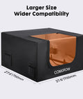 Laser Engraving Enclosure For 700 By 700 By 400mm Machines With Exhaust Fan, LED Light, fits laser cutter machines, side view