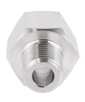 Stainless Steel 304 NPT Female To Metric M14x1.5 Male Pipe Fitting Adapter, 1/4 Inch NPT To Metric Thread Converter, front view