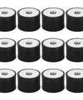Beefed Up Rubber Vibration Isolator Mounts 12 Pack With M8 Double Threaded Design For Equipment And Generators, Easy Install, Superior Shock Absorption And Noise Reduction For Industrial And Manufacturing Use, black rubber mounts