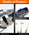 Heavy Duty Power Door Lock Actuator For Kia Soul 2014 To 2019 And Soul EV 2015 To 2019 shows reliable motor and 8-pin connector.