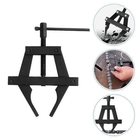 Adjustable Motorcycle Chain Tensioner Tool For Chain Maintenance In Beefy Steel With Easy To Use Design Tighten Remove And Cut Chains