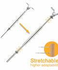 12 Pairs Marine Grade T316 Stainless Steel Cable Railing Kit For Three Sixteenths Inch Wire Rope With Swage Toggle Turnbuckles