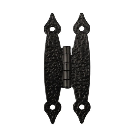 Antique H Hinge With Screws For Cabinet Doors, Retro Lace Cast Iron Hardware For Kitchen Cabinets Wardrobes And Dressers, Durable Flush H Hinges
