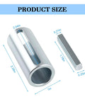Crankshaft Sleeve Adapter Three Quarters To One Inch Pulley Bore Reducer Bushing With Step Key size dimensions