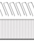 80 Piece Plantation Shutter Repair Kit With Solid Fasteners Sweet Louver Hardware showing galvanized steel pins and zinc plated staples.