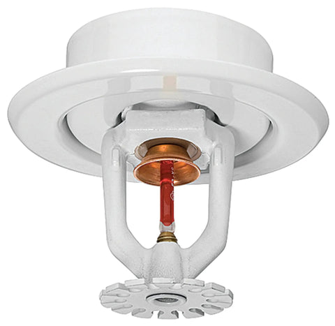 Superior Metal Ips Fire Sprinkler Escutcheon Head Plate Two Piece Cover Ring Crisp White For Recessed Pendent Sidewall Mounting