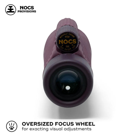 Ultra Portable 10x32 Waterproof Monocular For Bird Watching And Birding Adventures With Fully Coated Optics Bak4 Prism Oversized Focus Wheel And A 333 Ft Field Of View At 1000 Yards Lightweight 8 Oz., front view with oversized focus wheel