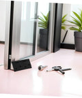 Premium Black Matte Indoor Door Hinges For Interior Wood Doors Stainless Steel Inside Hardware Set Of Three installation with tools.