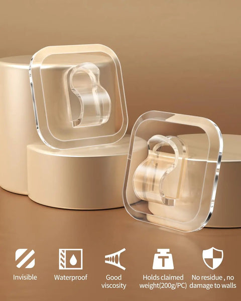 Fifty Mini Adhesive Light Hooks For Indoor Decor With Super Strong Adhesive Easy Peel And Clean Removal Perfect For Holiday Lights And Wire Management Zero Fuss Setup Stays Put Forever