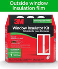 Premium Outdoor Patio Door Insulation Wrap For Large Windows And Sliding Doors Clear Plastic Film Weather Blocker Stops Frost Quick Install Covers Six Eight By Nine Bites Cold Blasts Hard Saves Green On Bills, 3M Window Insulator Kit.