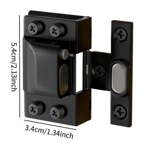 Top Notch Hydraulic Frameless Glass Door Hinge For Shower Replacement Adjustable 5 To 8mm Glass Clips 304 Stainless Steel Black