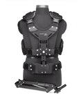 Comfort Arm and Vest Rig for Handheld Camera Stabilizers converts to a body-mounted system shown on mannequin