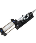 Heavy Duty Pneumatic Clamp Made From Carbon Steel For Welding And Forming Jobs With High Accuracy Auto Control And Easy Use Toggle Mechanism In Industry Production Ranging 0.5 9.0kgf Square Cm, showing the clamp mechanism.