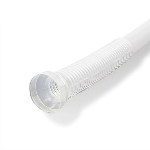 Clear Replacement Discharge Hose For Battery Powered Liquid Transfer Pumps Fits TRCOOK01 TRCOOK02 TRHA01 TRHD01 And Other Similar Pumps No Auto Stop Ring Removal Ready To Go Durable Flexible Tubing For Oil And Fuel Transfer transparent ribbed hose end