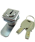 Square Cam Lock With Two Keys For Mailbox School Locker Office Drawer Or Cabinet Heavy Duty Steel Latch Hardware Durable Locking Mechanism MS549 I