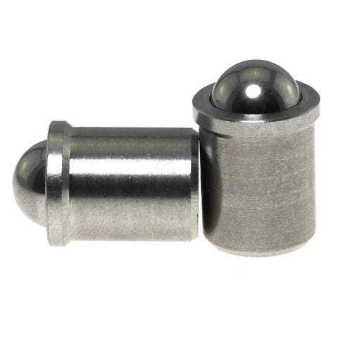 2 Pack Rugged Stainless Steel Ball Catch Plungers 10mm Diameter Rustproof Door Cabinet Closet Drawer Latch Kit