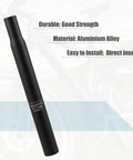 Beefy 27.2mm By 250mm Aluminum Seat Post With Calibrated Scale Mark Black For MTB Mountain Bikes Universal Fit Lightweight
