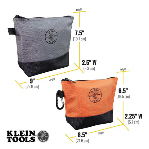 Utility Tool Bag Set With Stand Up Zipper Pouches Pro Grade Built Tough 1680D Ballistic Weave Reinforced Bottoms Easy Access