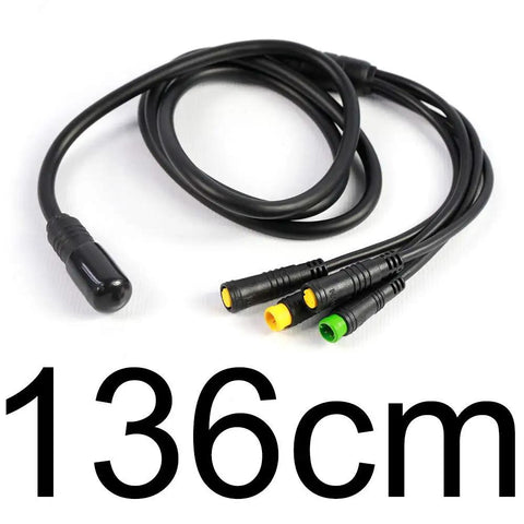 Mid Drive EB-Bus Cable 1T4 Accessory For Your E-Bike Rig With Waterproof 3-Pin Connector, 136cm length