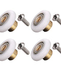 4 Pcs Shower Door Rollers Runners Wheels 19mm Replacement Part For Bathroom Glass Sliding Shower Doors Roller Wheel Set