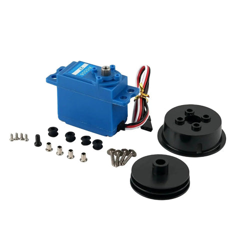 Beefed Up 8Kg Sail Winch Servo With 360 Degree Rotation High Speed 0.40s Metal Gear Precise Sail Trim For RC Boat Racing
