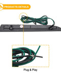 Back view of LED Rear Bumper Reflector Light For Camaro 2016 To 2024 And Traverse 2013 To 2017 Plus Cadillac ATS XT5 G8 with wires
