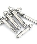 8 Piece M6x50mm External Hex Expansion Bolts 304 Stainless Steel With Nuts And Washers For Concrete Sleeve Anchors Pool Safety Cover Anchoring