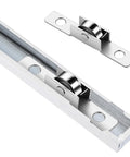 Pack Of 12 Push Pull Sliding Window Rollers Three Eighths Inch Metal Wheel With Axle For Sliding Doors And Windows Universal Window Pulley Single Roller For Cabinets Doors And DIY Projects Easy Assembly With 30mm Hole Spacing shown in track
