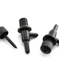 Black Aquarium Air Valve 5 Pack 2 Way Flow Control Regulator For Fish Tanks Durable Plastic Inline Valve For Precise Airflow
