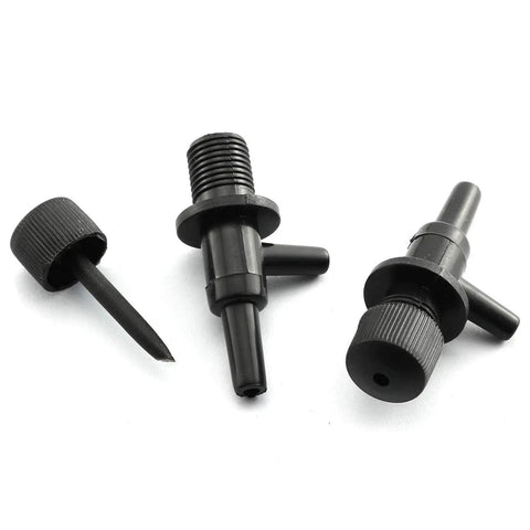 Black Aquarium Air Valve 5 Pack 2 Way Flow Control Regulator For Fish Tanks Durable Plastic Inline Valve For Precise Airflow