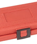 Sunex 8804M One-Half Inch Drive Four Piece Metric Stud Puller Set durable red plastic case, designed for professional auto mechanics.