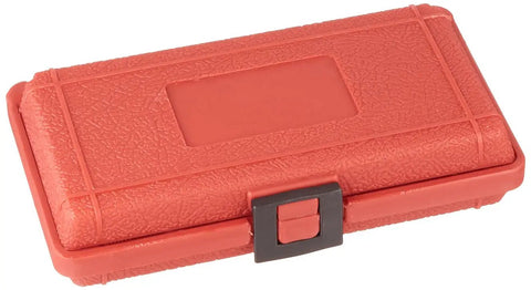 Sunex 8804M One-Half Inch Drive Four Piece Metric Stud Puller Set durable red plastic case, designed for professional auto mechanics.
