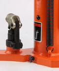 Close-up of Heavy Duty Hydraulic Claws Toe Jack featuring 20mm steel pads and lift mechanism. Ideal for low profile jobs.