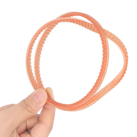 Hand holding 12 Inch Drive Belt Closed Loop PE Round Belt High Performance Heavy Duty Replacement For Lathes Drill Presses Table Saws