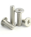 Pro Grade Ultra Thin 304 Stainless Steel Cross Head Bolts Set With M1.4 M1.6 M2 M2.5 M3 M4 M5 M6 M8 Sizes Low Profile Flat Head Wood Screws