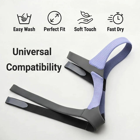 Replacement Elastic Headgear Strap for Nasal Guard CPAP Masks Easy Fit Breathable Durable Adjustable Blue Headpiece