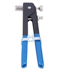 Heavy Duty Stainless Steel Rivet Kit With Aluminum Alloy Body Portable Manual Riveting Tool For Woodworking And Home Decor Upgraded Arms That Are Totally Rad And Built To Last Through Hardcore Projects, blue handles