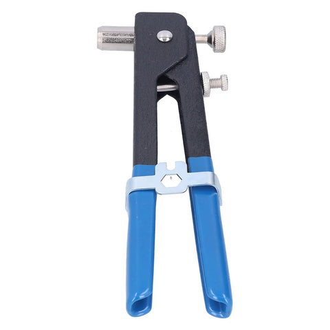 Heavy Duty Stainless Steel Rivet Kit With Aluminum Alloy Body Portable Manual Riveting Tool For Woodworking And Home Decor Upgraded Arms That Are Totally Rad And Built To Last Through Hardcore Projects, blue handles
