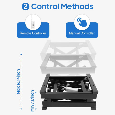 Top Shelf Electric Scissor Lift Table With Remote Control Height Adjustable Platform Up To Sixteen Inches Material Handling Cart Built Like A Tank For Shop Gear That Handles Heavy Loads Without Breaking A Sweat