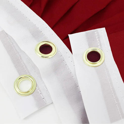 Close-up of American Pleated Fan Flag 1.5x3 Ft Set Of Four Patriotic Bunting Flags With Durable Polyester Double Stitching Edges