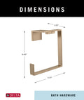 Hand Towel Holder Ring In Champagne Bronze For Kitchen And Bathroom Easy Wall Mount Corrosion Resistant Finish dimensions