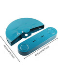 Steel Cutting Machine Guard For Metalworking, Heavy Duty Grinding Wheel Shield With Quick Install Cover, dimensions shown