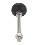 Heavy Duty Adjustable Furniture Leveling Feet With Nylon Support Legs And Rubber Anti Slip Pads, Height Adjustable Up To 100mm For Tables And Chairs, Easy Install Stabilizers For Uneven Floors, black threaded foot with lock nut