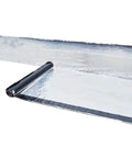 Pro Grade Asphalt Roof Repair Tape For Shingle Leak Fix And Gutter Patch Waterproof Seal Strip Aluminum Foil Backing rolled and unrolled on white background.
