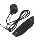 Premium Ebike Light Set Fits 12-72V Systems Includes Super Bright Front Headlamp And Rear Taillight For Night Riding Stability No Converter Needed Durable Build For All E Bike Models Out There, black wired front lamp and rear light set