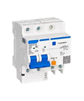 Miniature Leakage Circuit Breaker 2-Pole C63 30mA 6kA Go-To Safety Breaker for Electrical Panels and Panelboards, front view