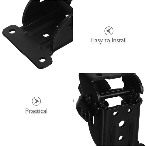Black Iron Folding Leg Hinges With Anti Loosening Technology And Smooth Silent Operation showing easy installation and practicality.