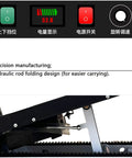 Control panel of Heavy Duty Electric Stair Climbing Hand Truck Dolly for Moving Furniture Effortlessly with battery level indicator.