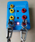Fencing Gear Diagnostic Tool With Color-Coded Slots And Indicator Lights For Epee, Foil, And Saber Blades testing equipment.